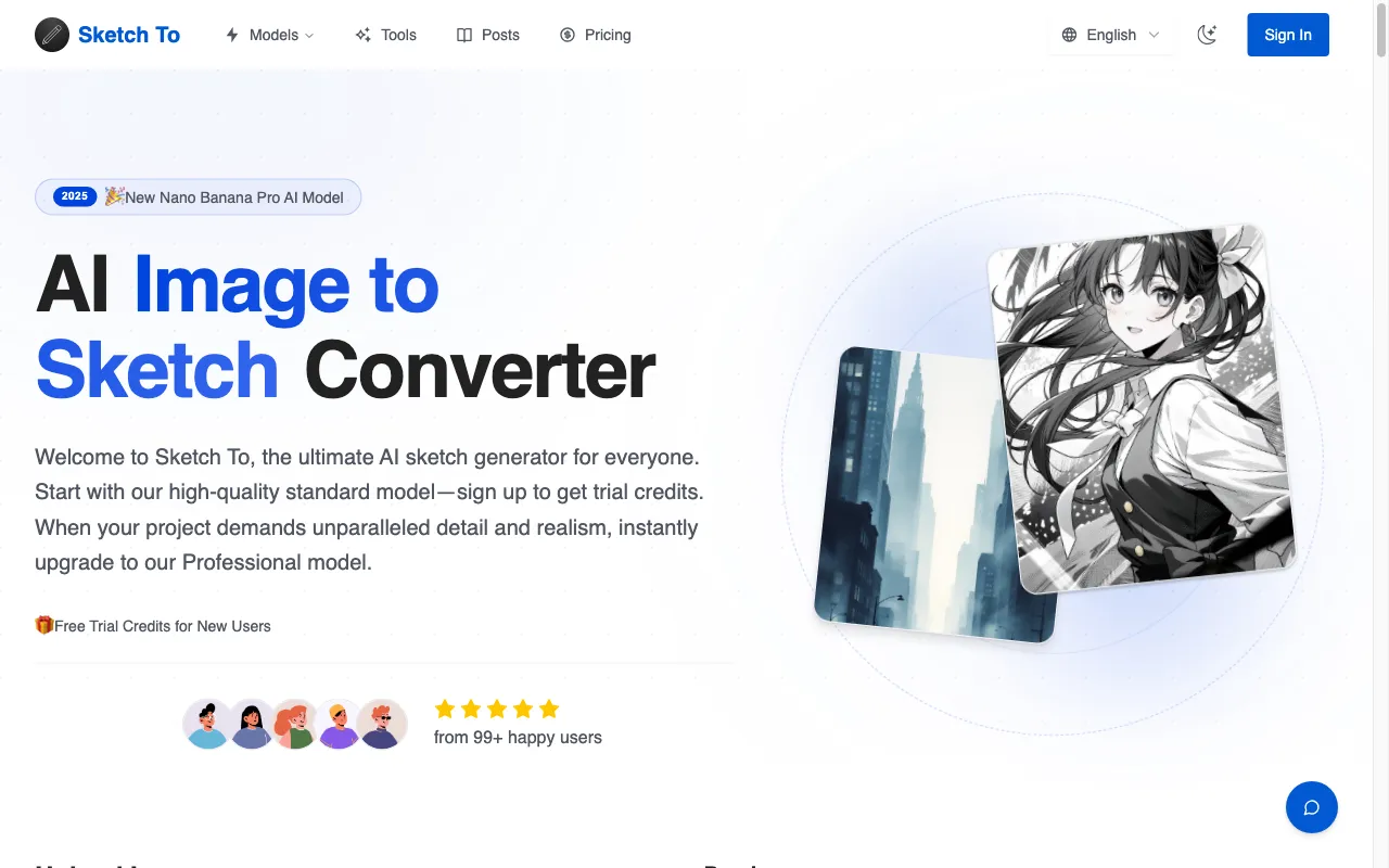 Sketch To — preview screenshot