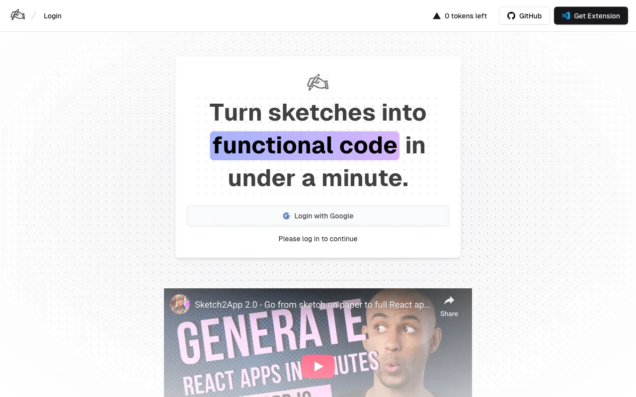 Sketch2App — preview screenshot