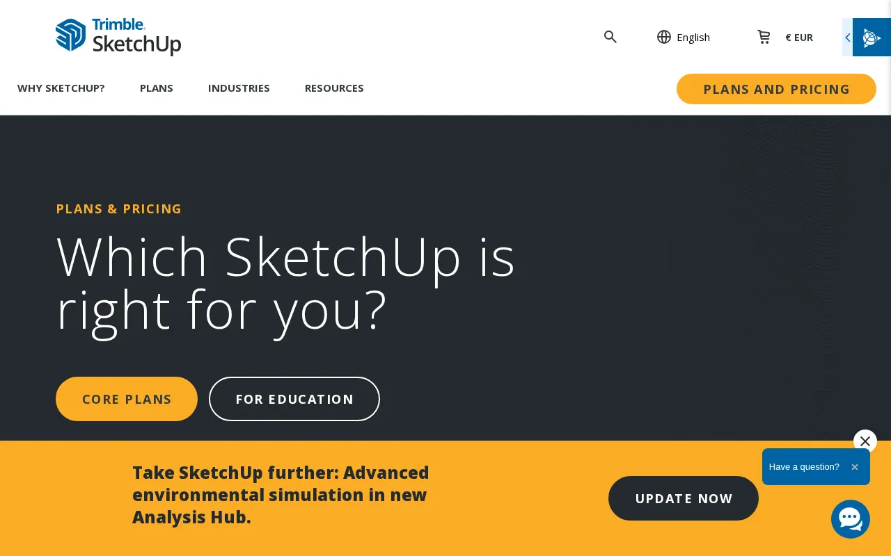 Sketchup — pricing page