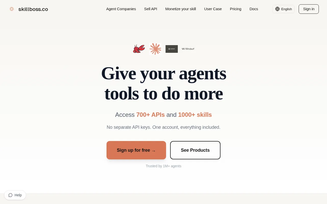 Skillboss — preview screenshot