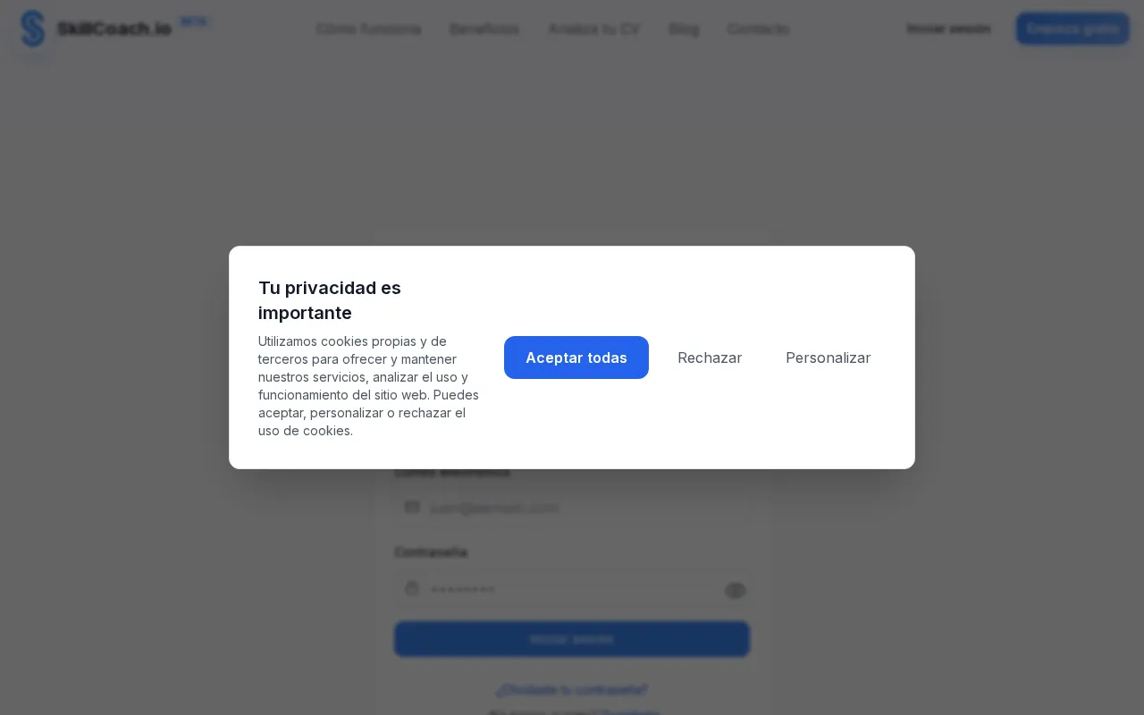 Skillcoach — pricing page