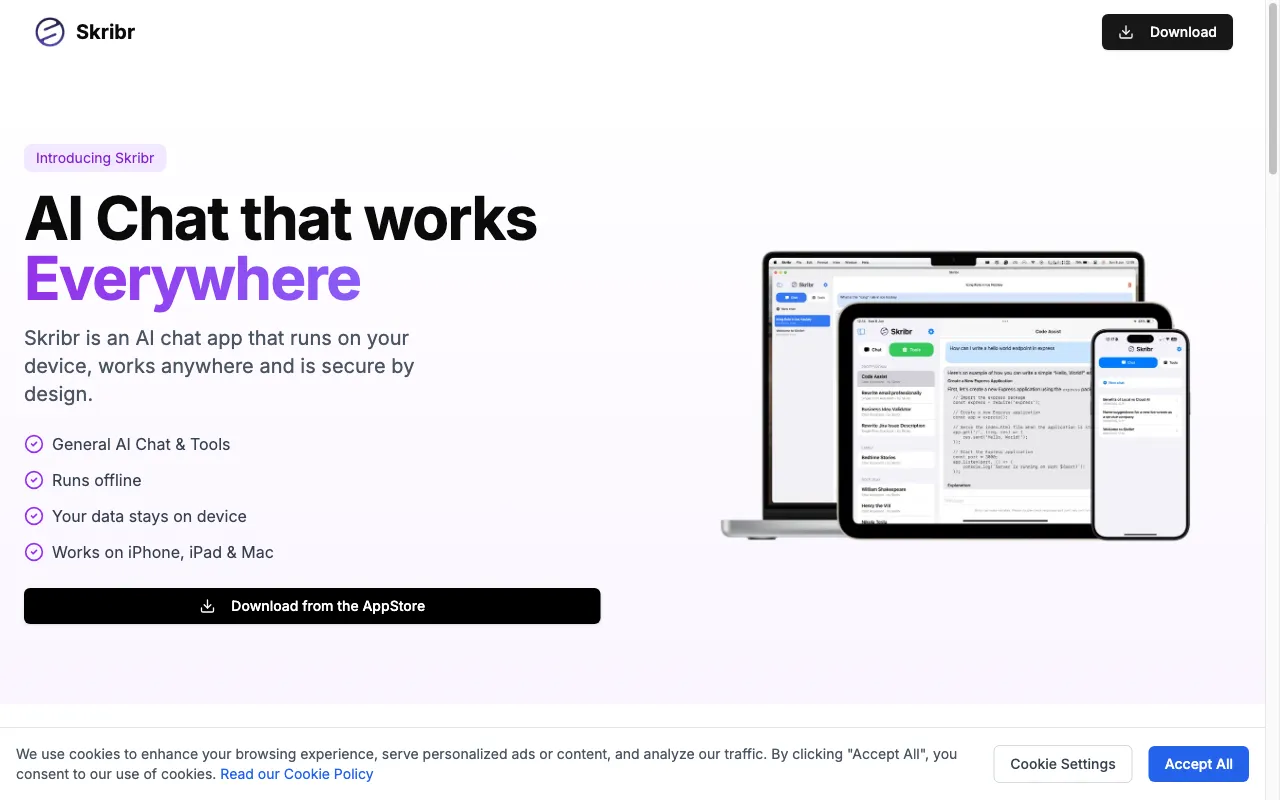 Skribr — preview screenshot