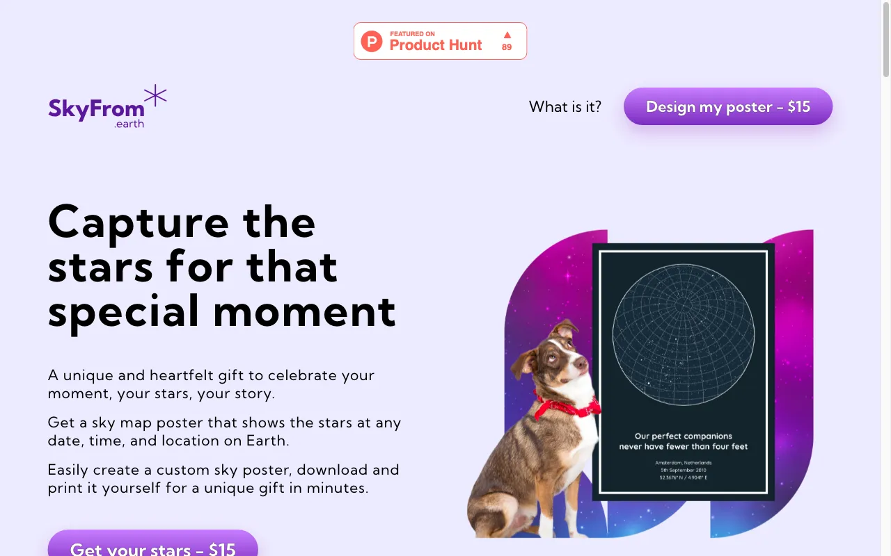 SkyFrom.earth — preview screenshot