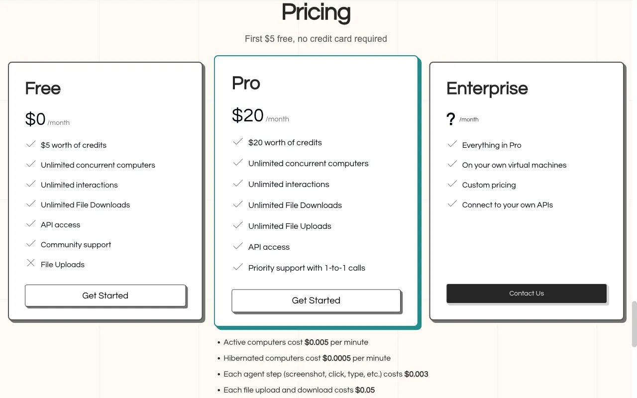 Skylight — pricing page