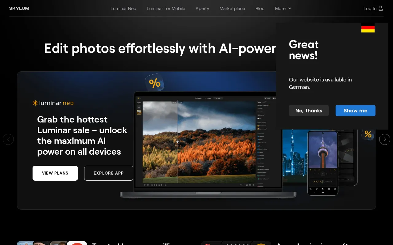 Skylum — preview screenshot
