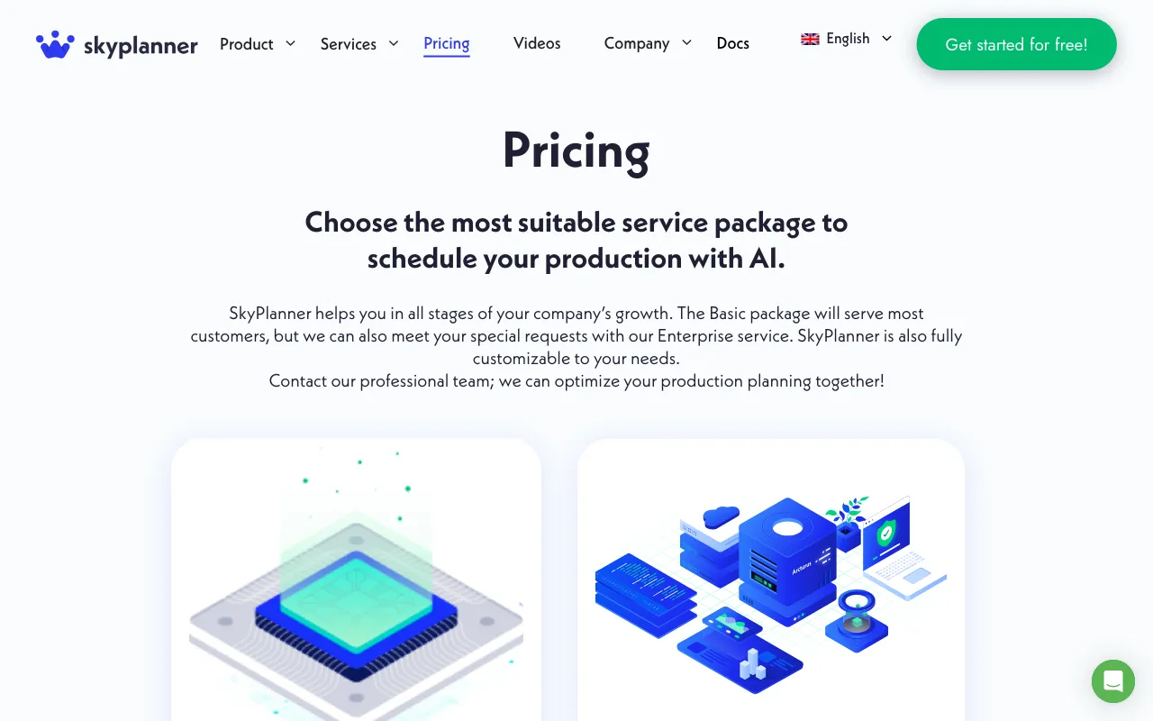 Skyplanner APS — pricing page