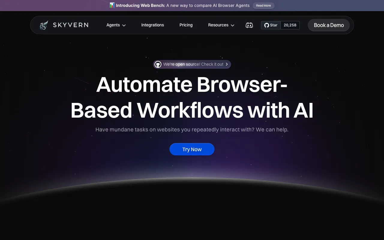 Skyvern — preview screenshot