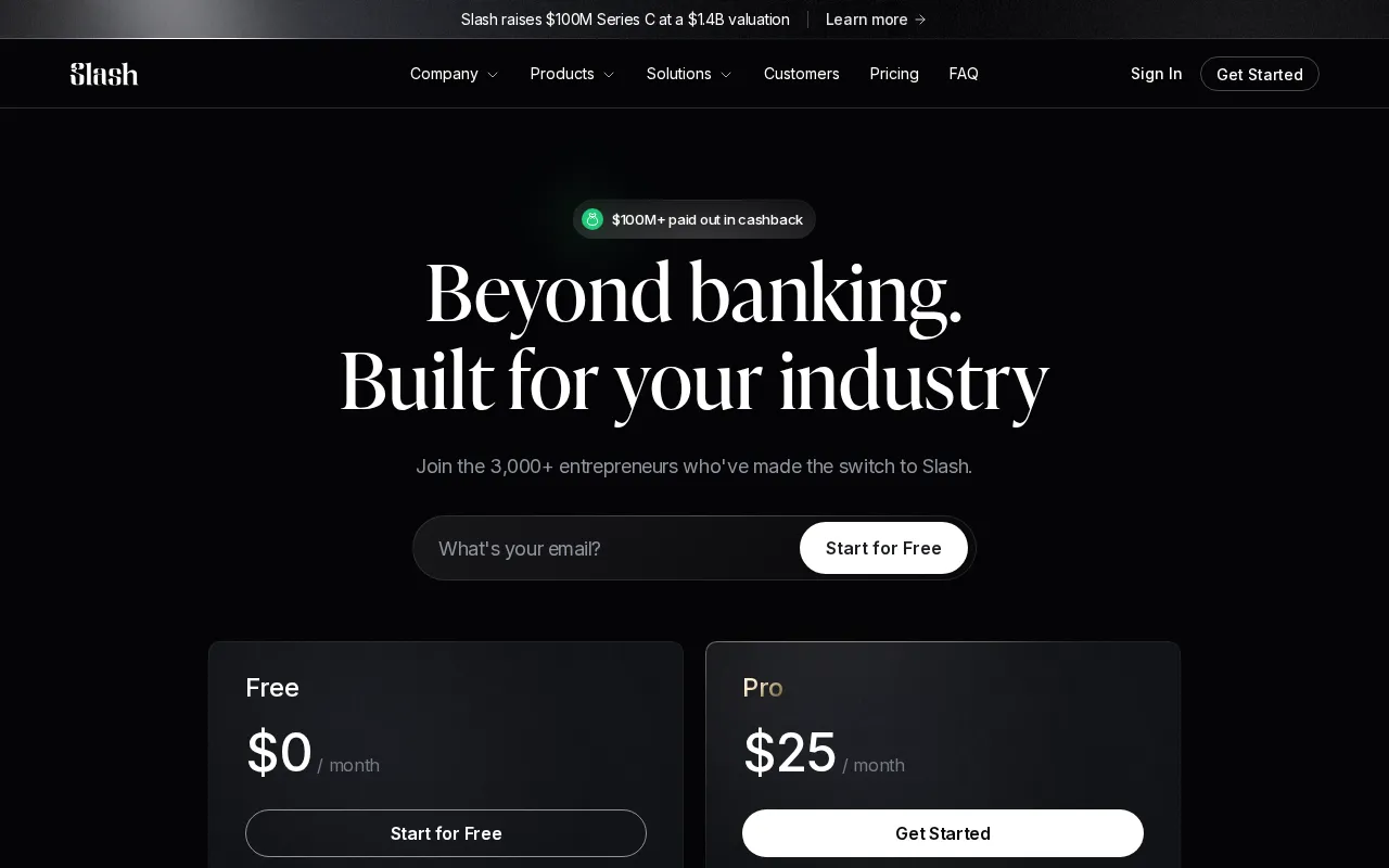 Slash — pricing page
