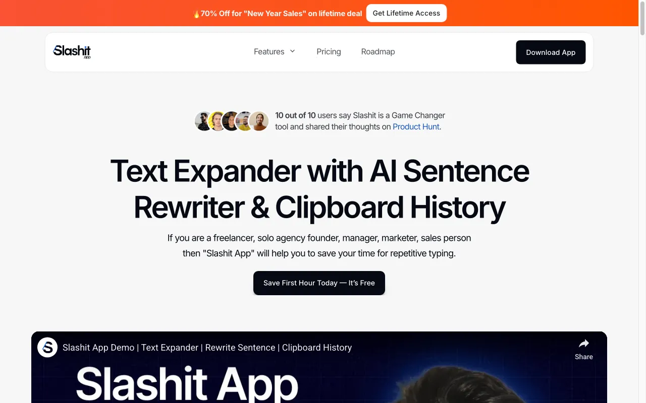 Slashit App — preview screenshot