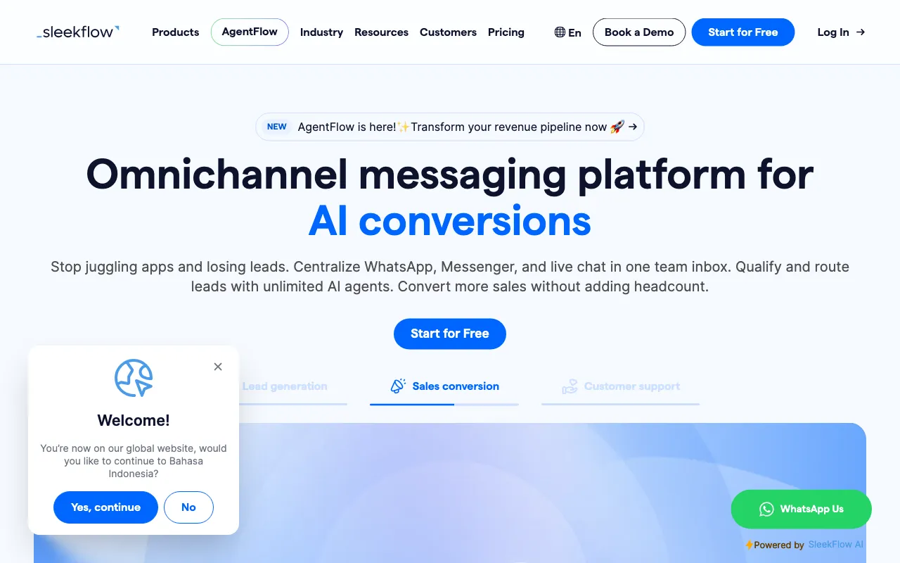 SleekFlow — preview screenshot