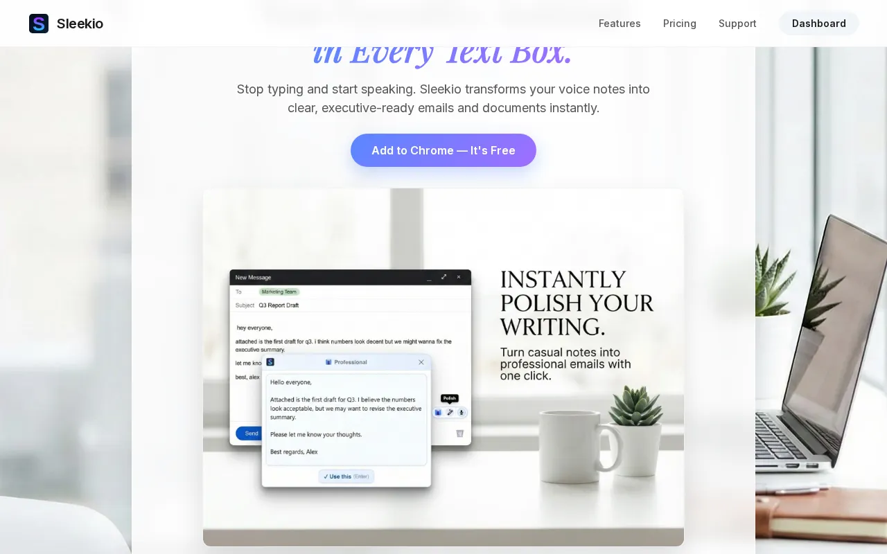 Sleekio — preview screenshot