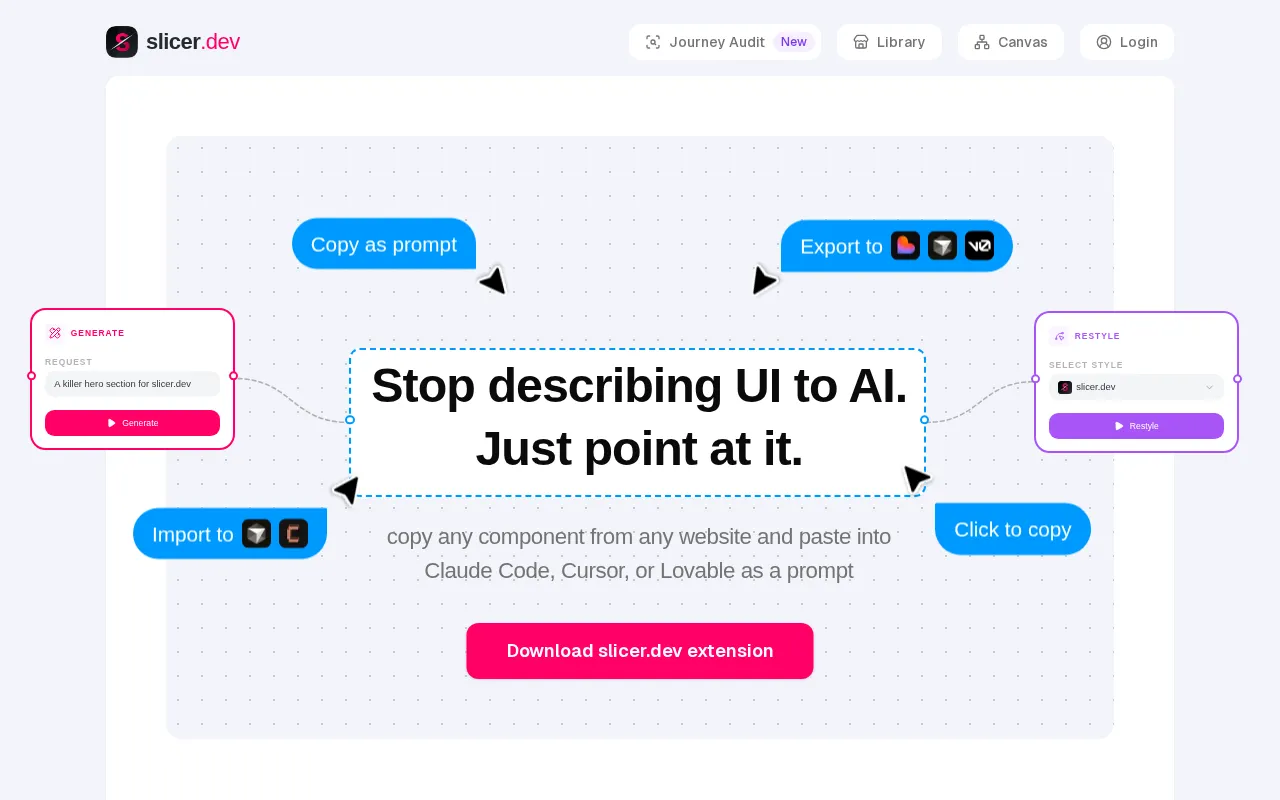 slicer.dev — preview screenshot