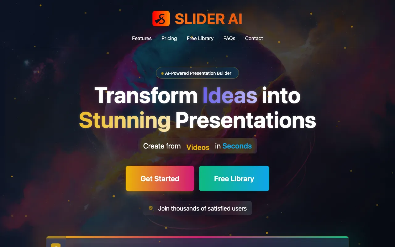 Slider AI — preview screenshot