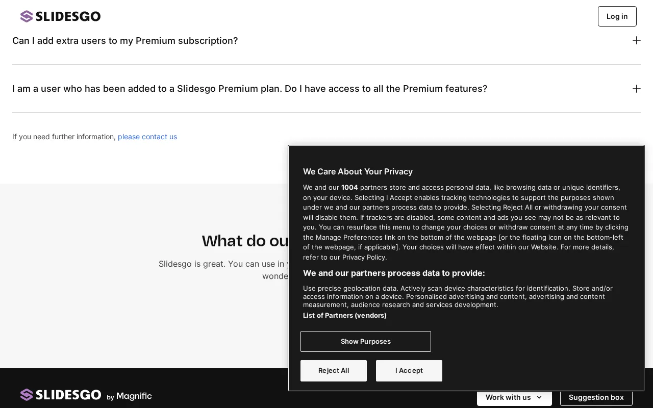 Slidesgo — pricing page