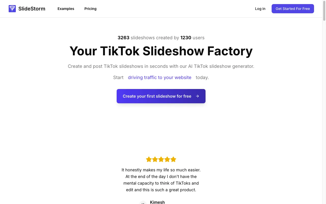 SlideStorm — preview screenshot