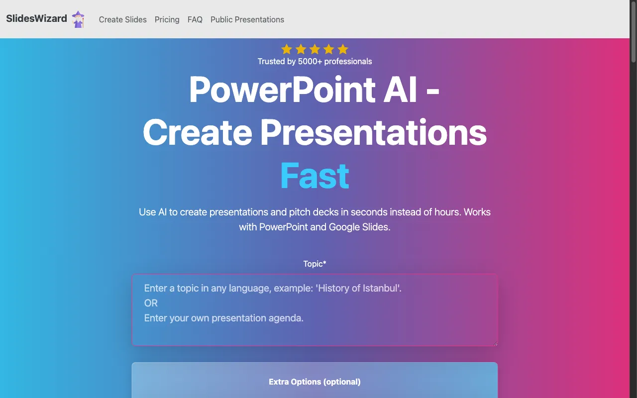 SlidesWizard.io — preview screenshot