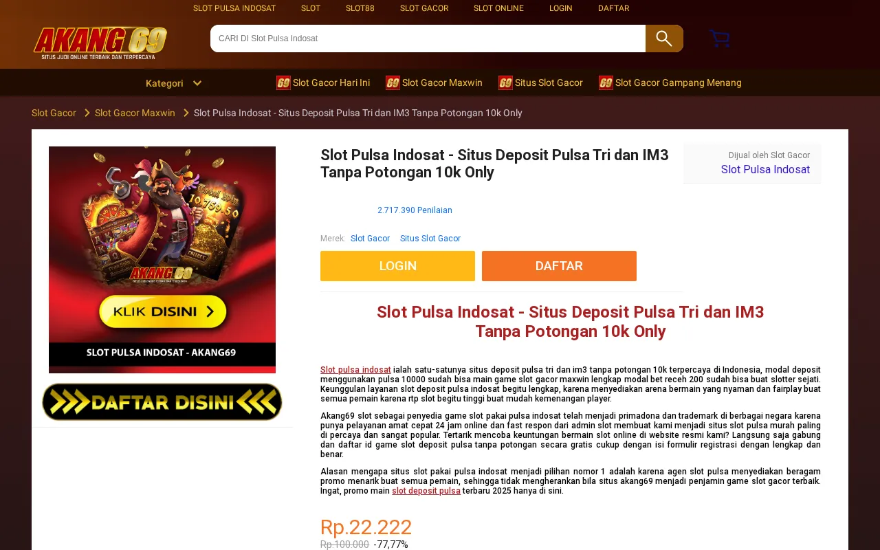 Slot Pulsa Indosat — preview screenshot
