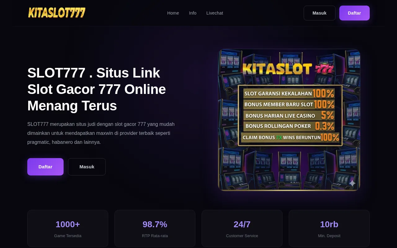 SLOT777 — pricing page