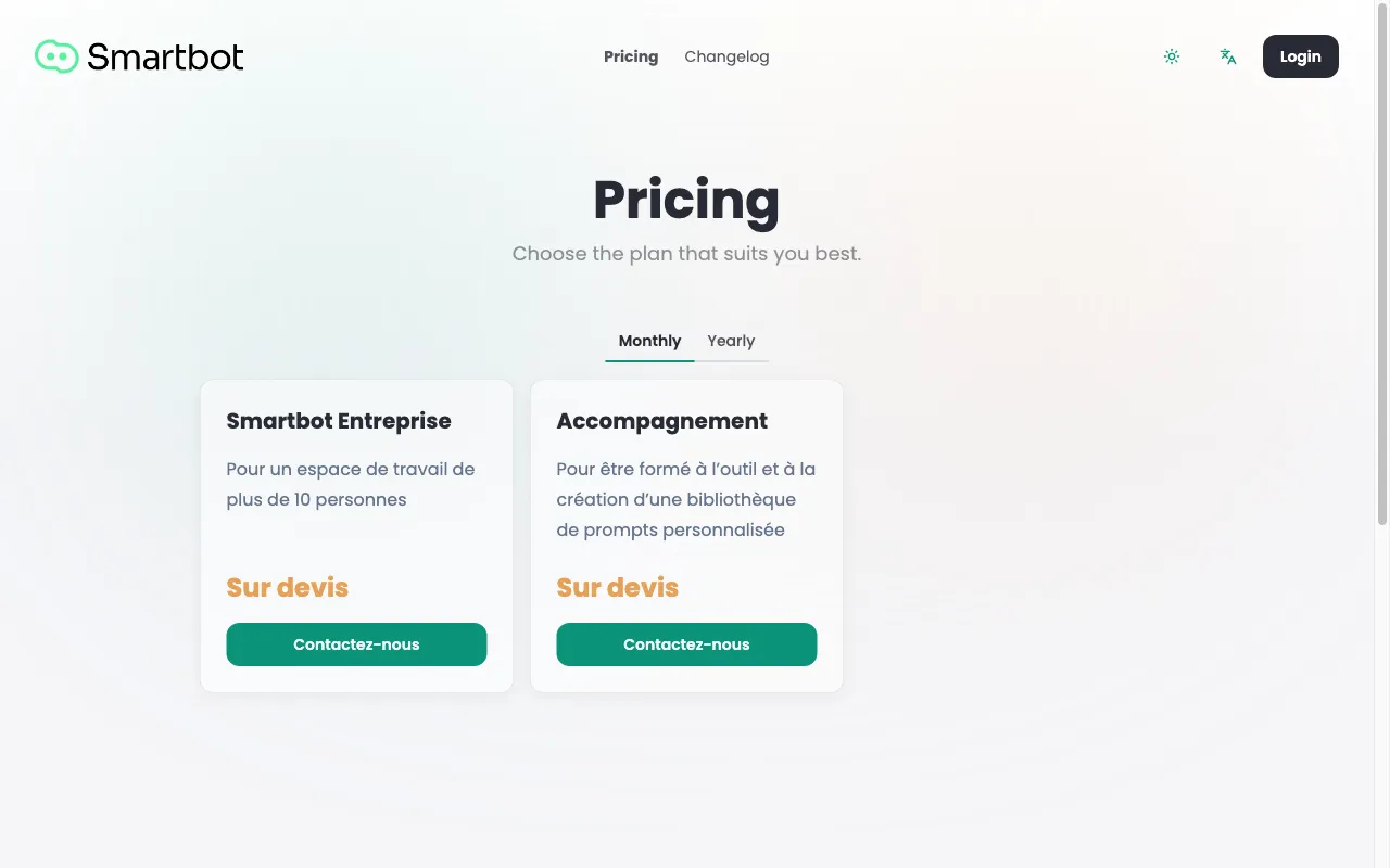 smart-bot.io — pricing page