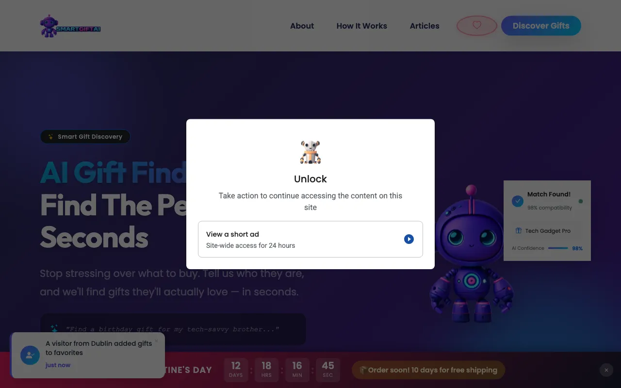 Smart Gift AI — preview screenshot
