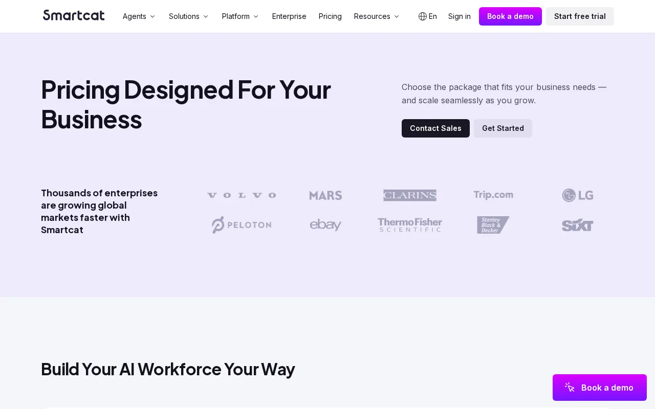 Smartcat — pricing page