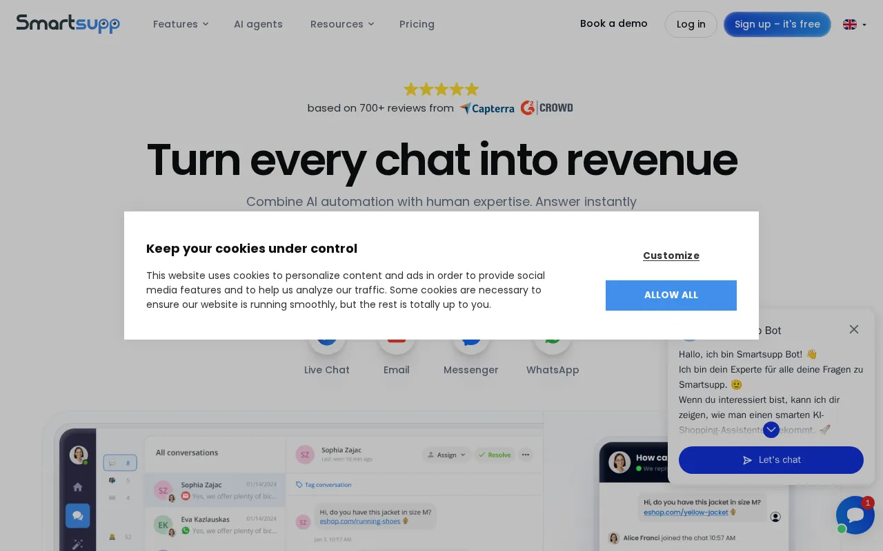 Smartsupp — preview screenshot