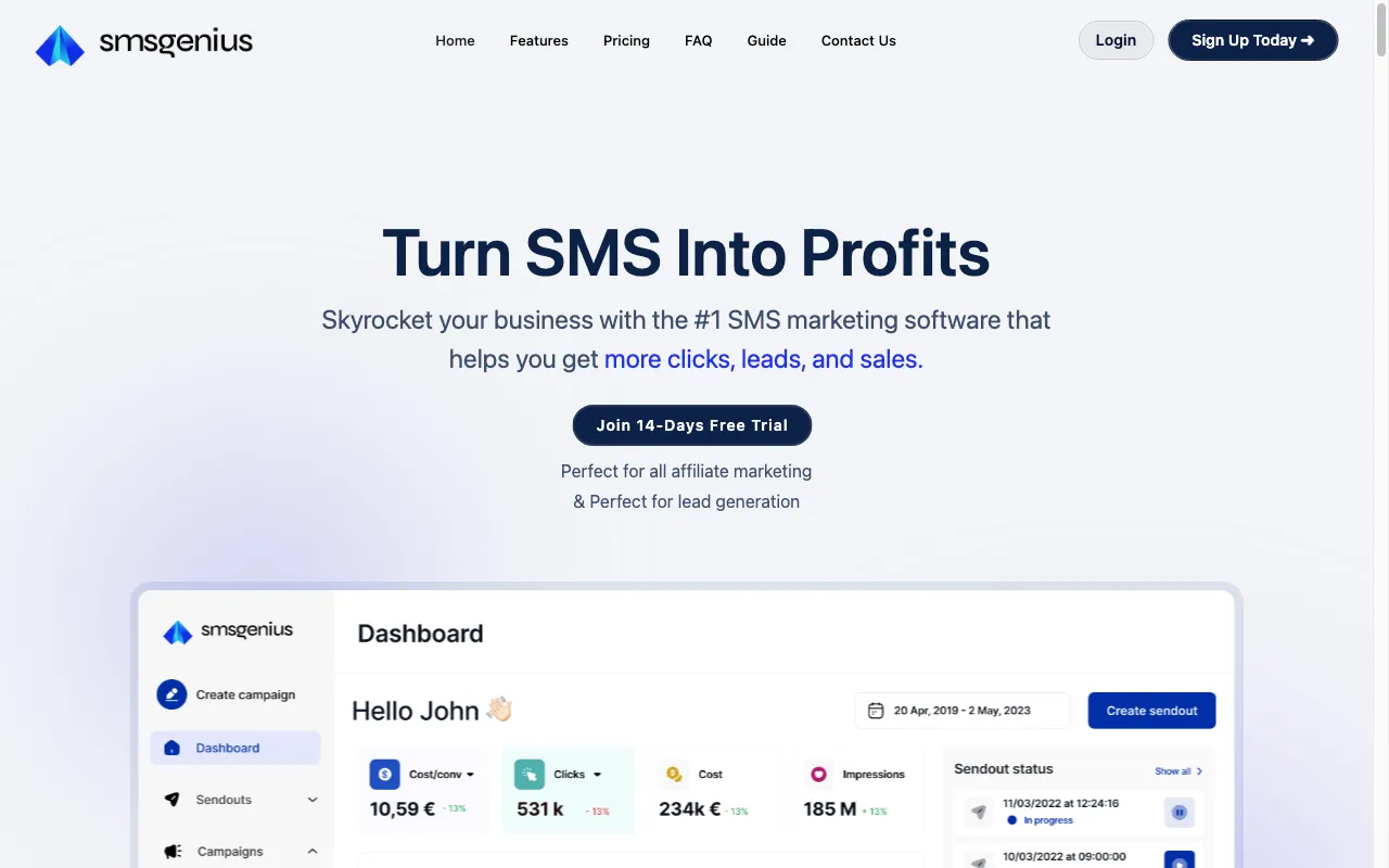 SMSGenius — preview screenshot