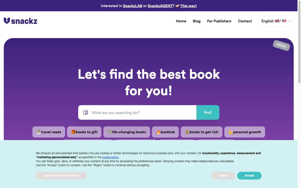 Snackz AI — preview screenshot
