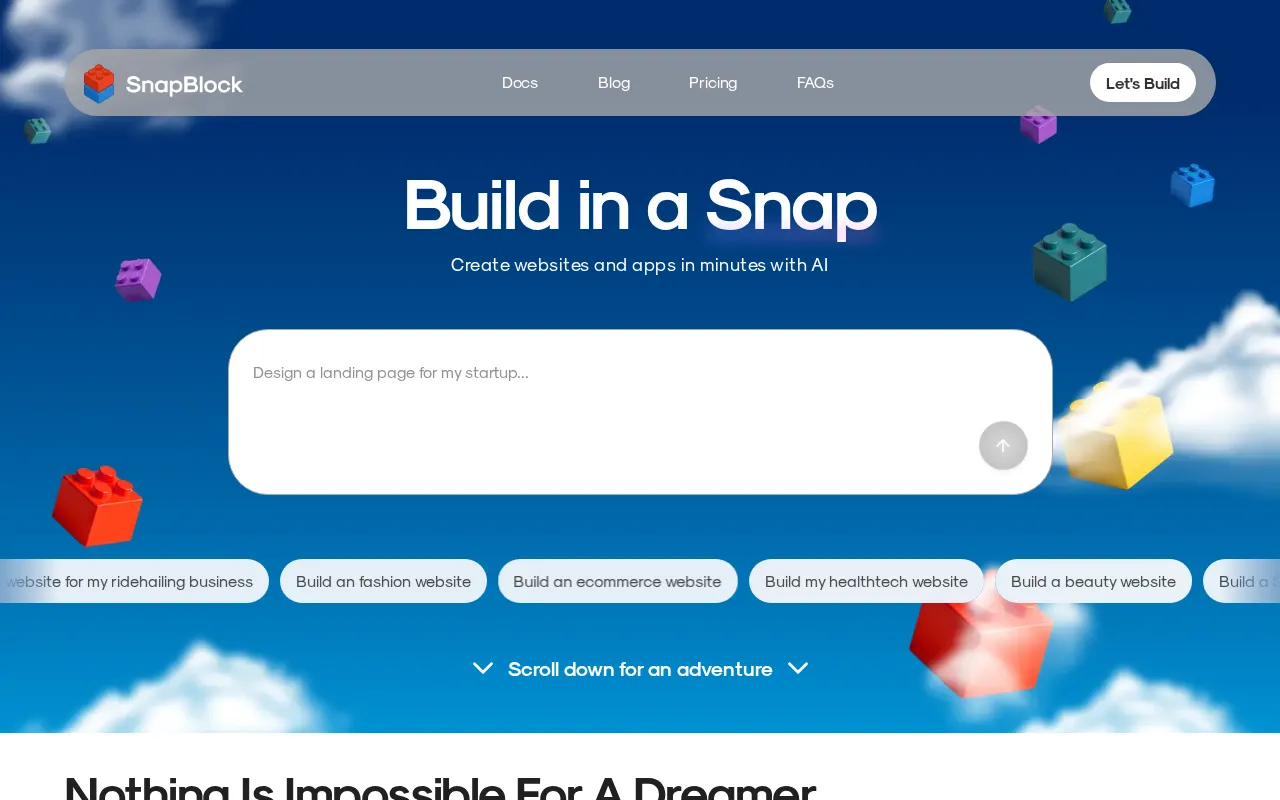 SnapBlock — preview screenshot