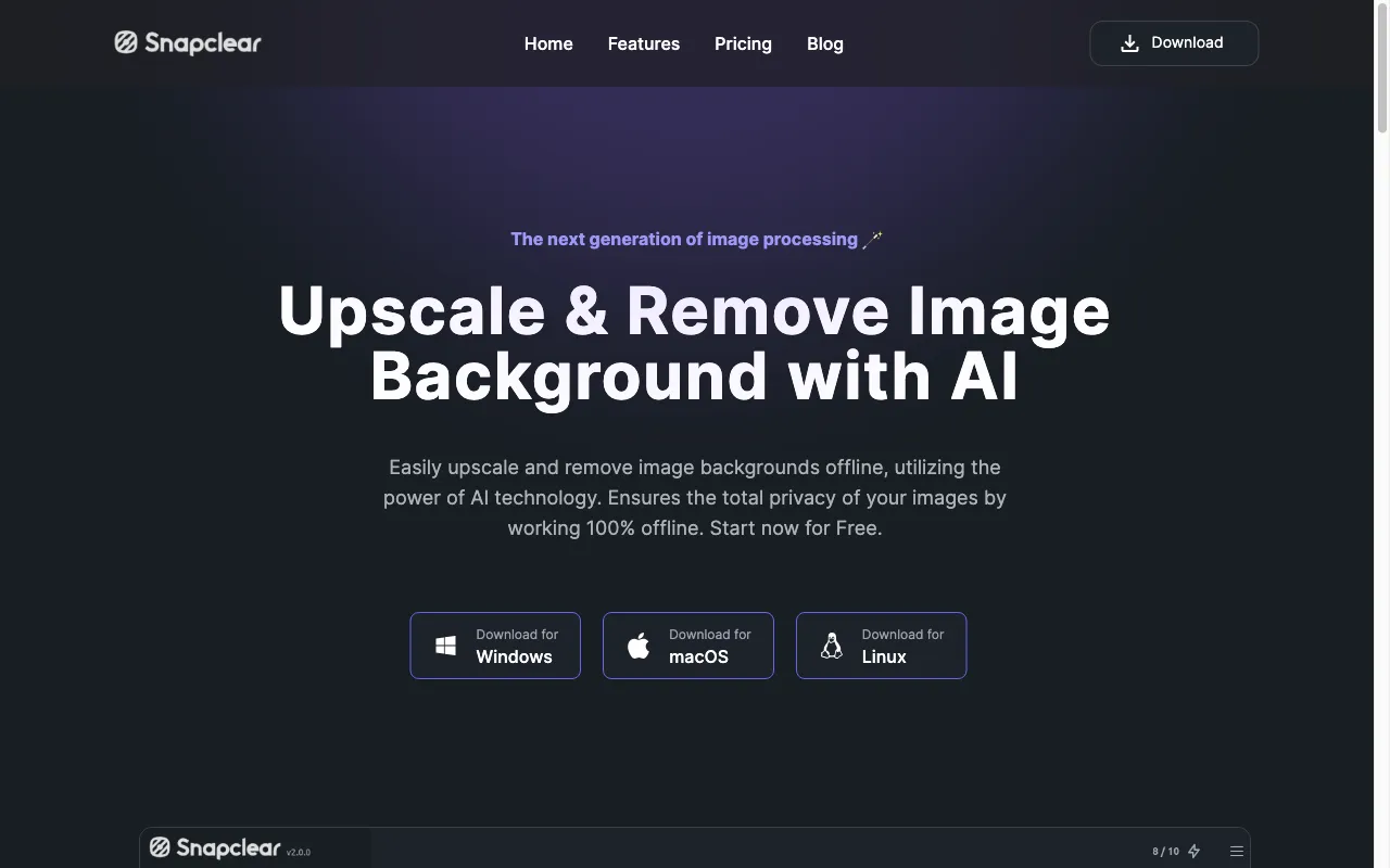 Snapclear — preview screenshot