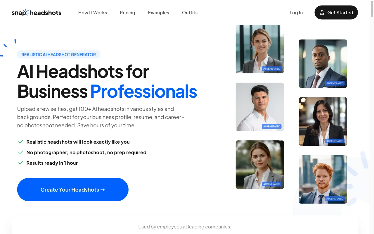 SnapHeadshots — preview screenshot