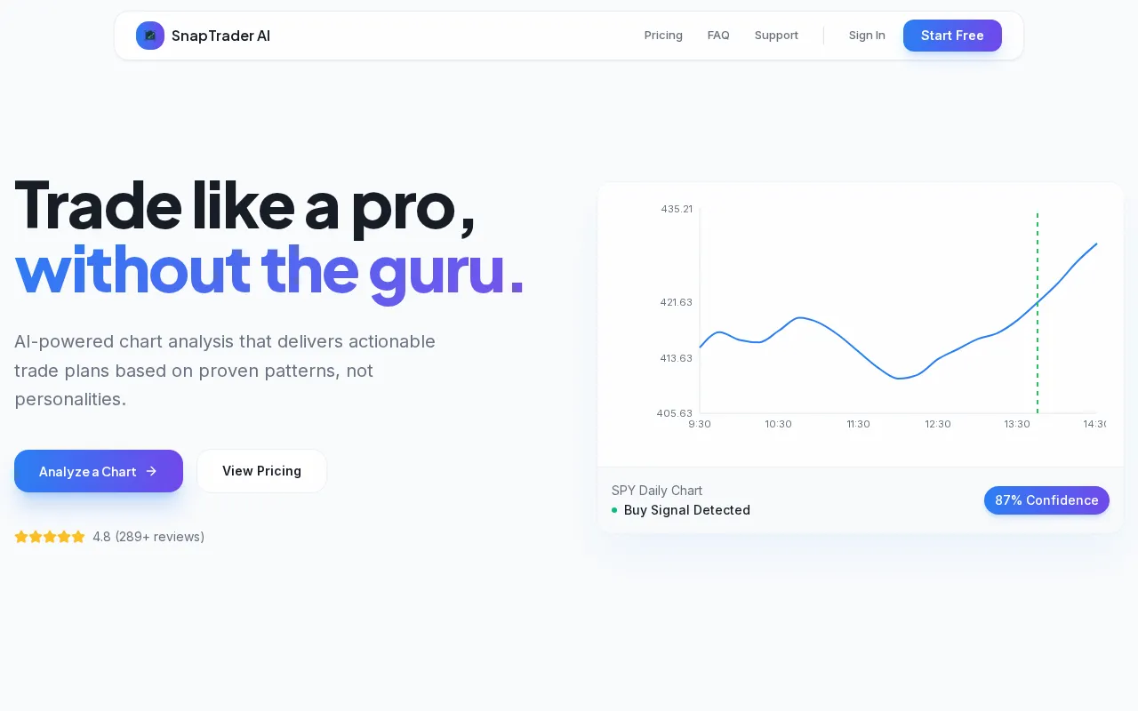 Snaptrader AI — preview screenshot