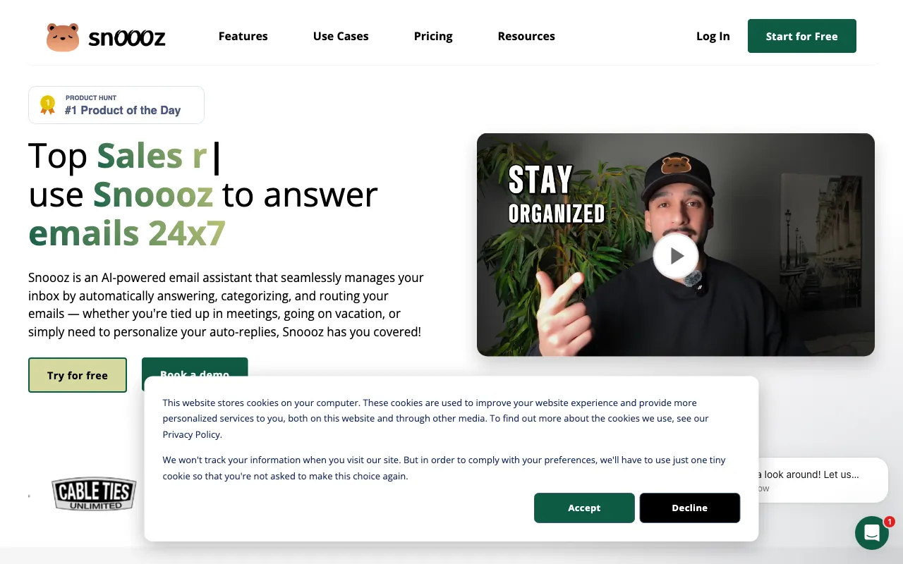 Snoooz AI — preview screenshot