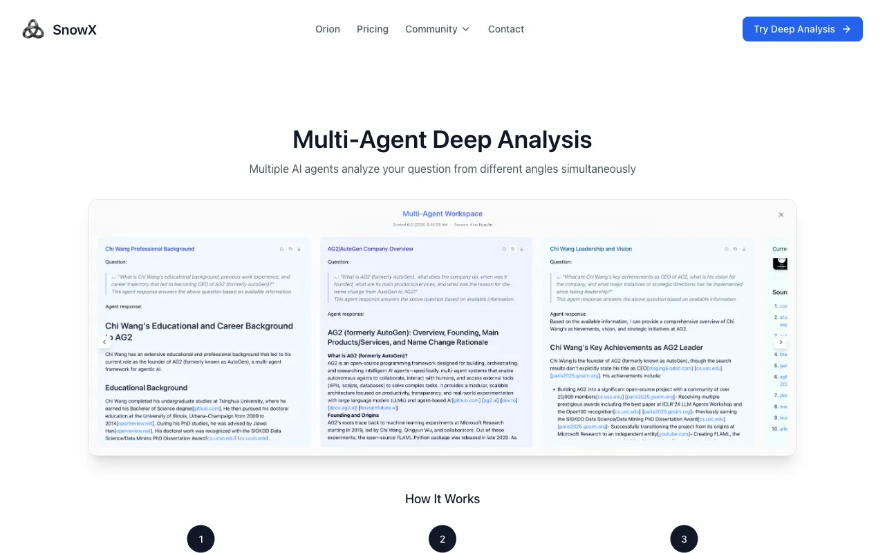 SnowX.ai — preview screenshot