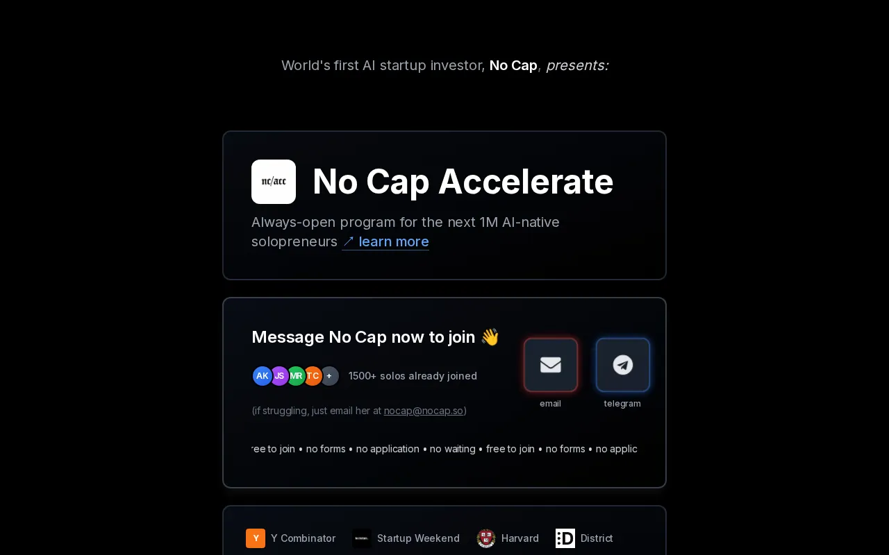 No Cap — preview screenshot