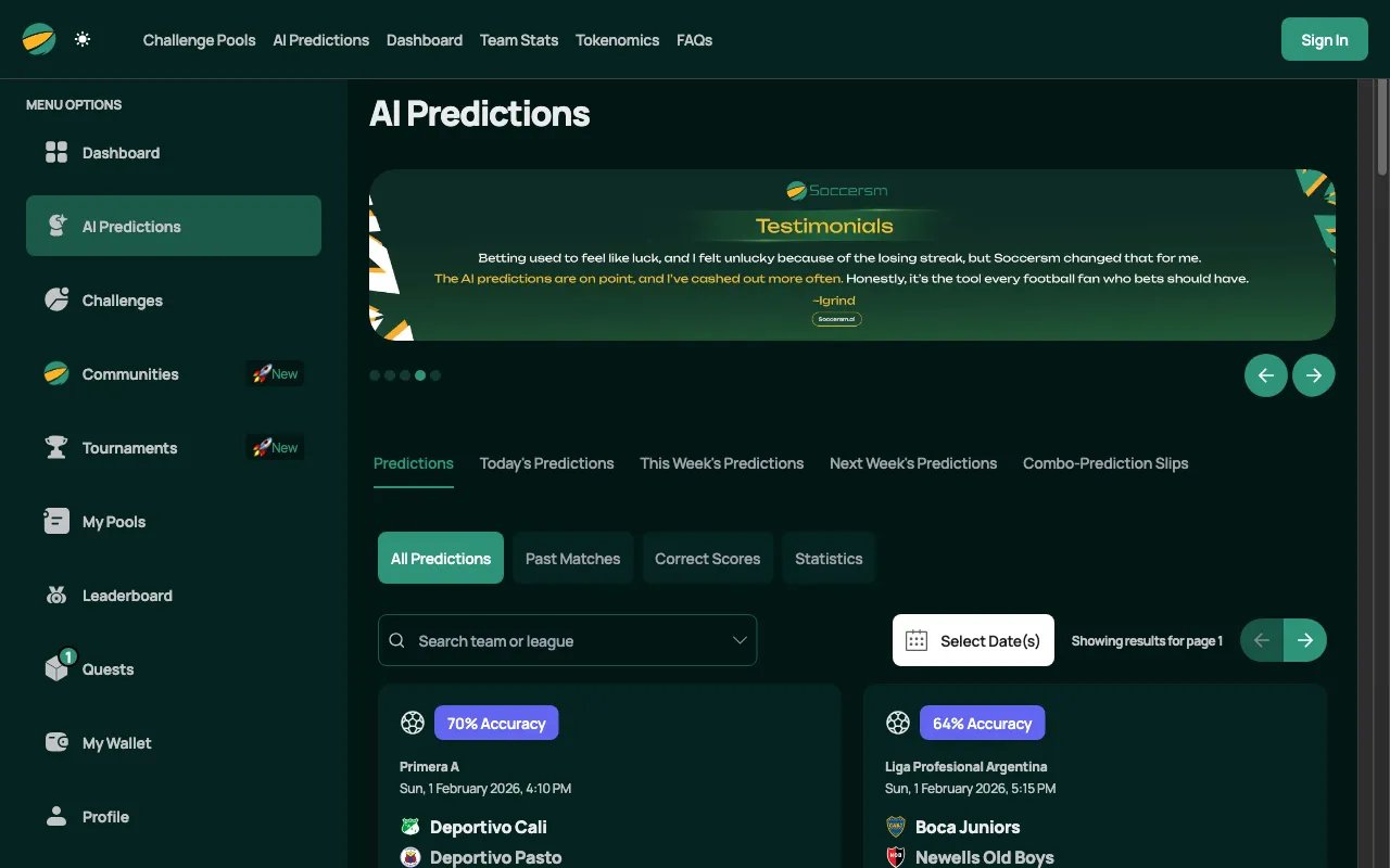 Soccersm Analytics AI — preview screenshot