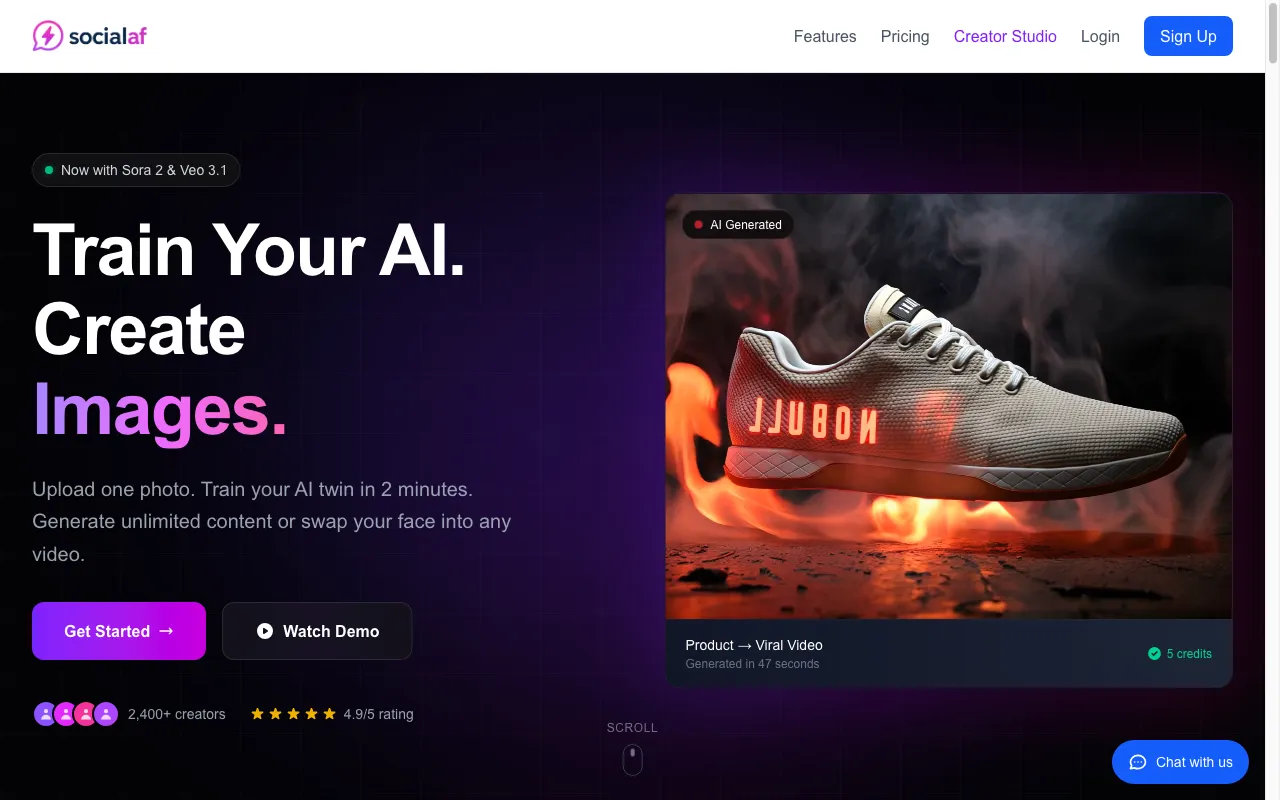 Socialaf.ai — preview screenshot