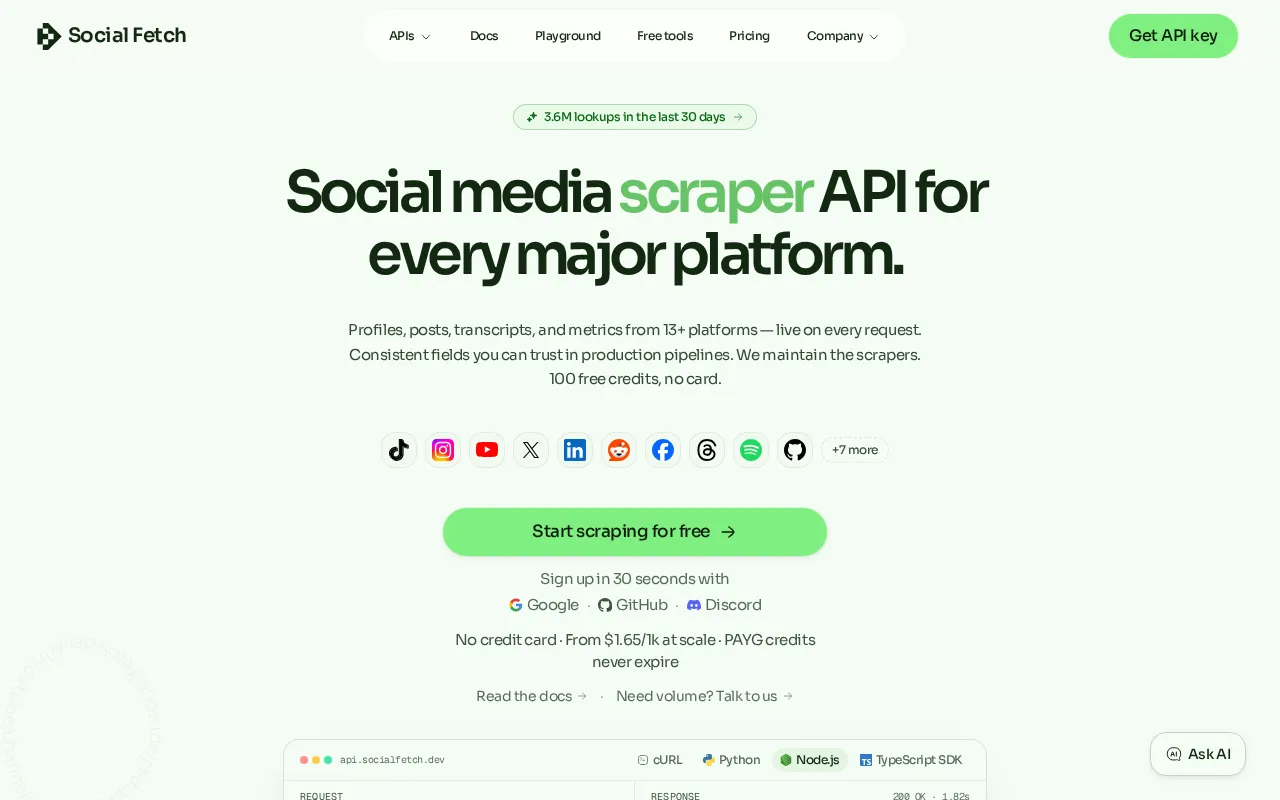 Social Fetch — preview screenshot