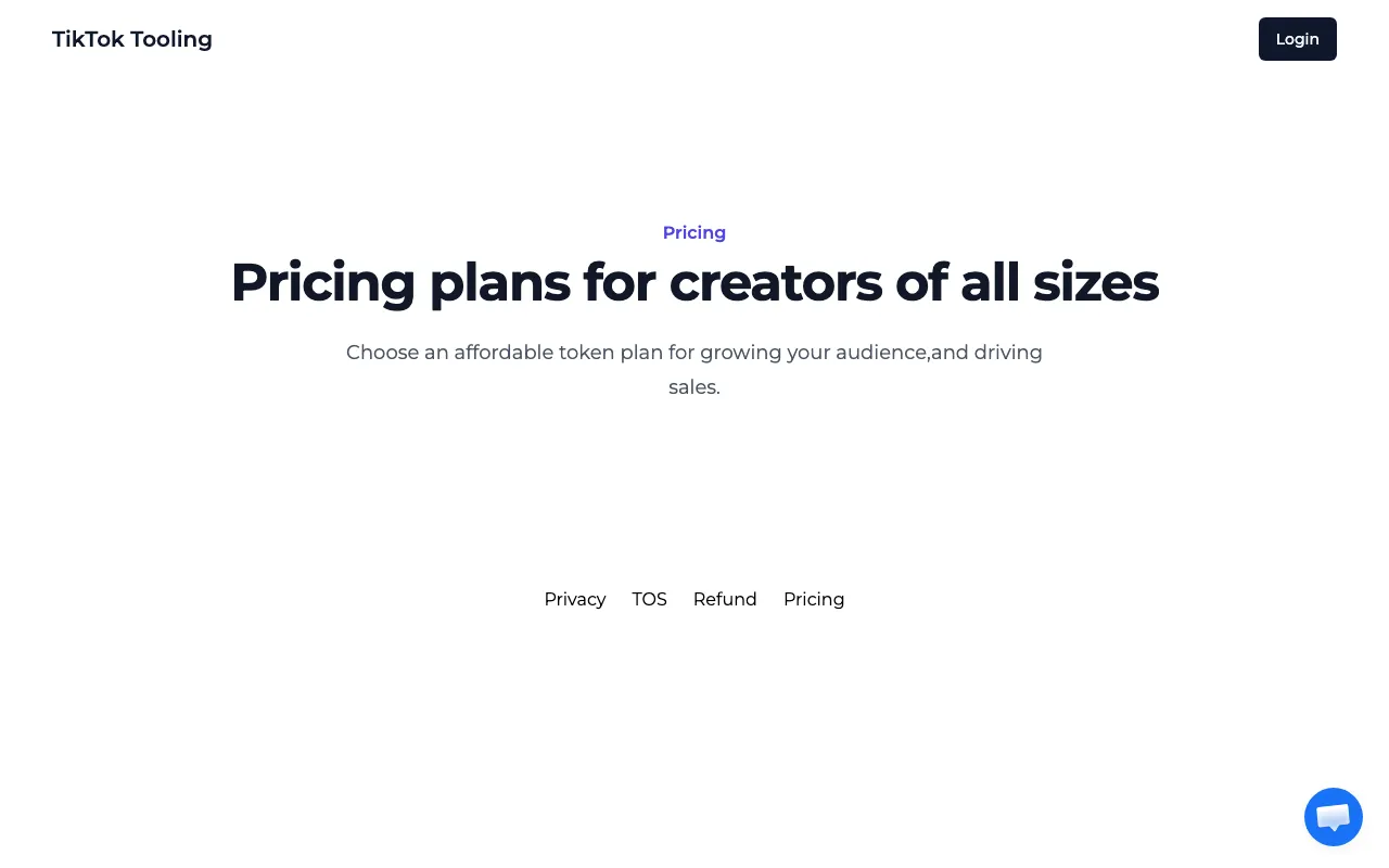 Social Tooling — pricing page