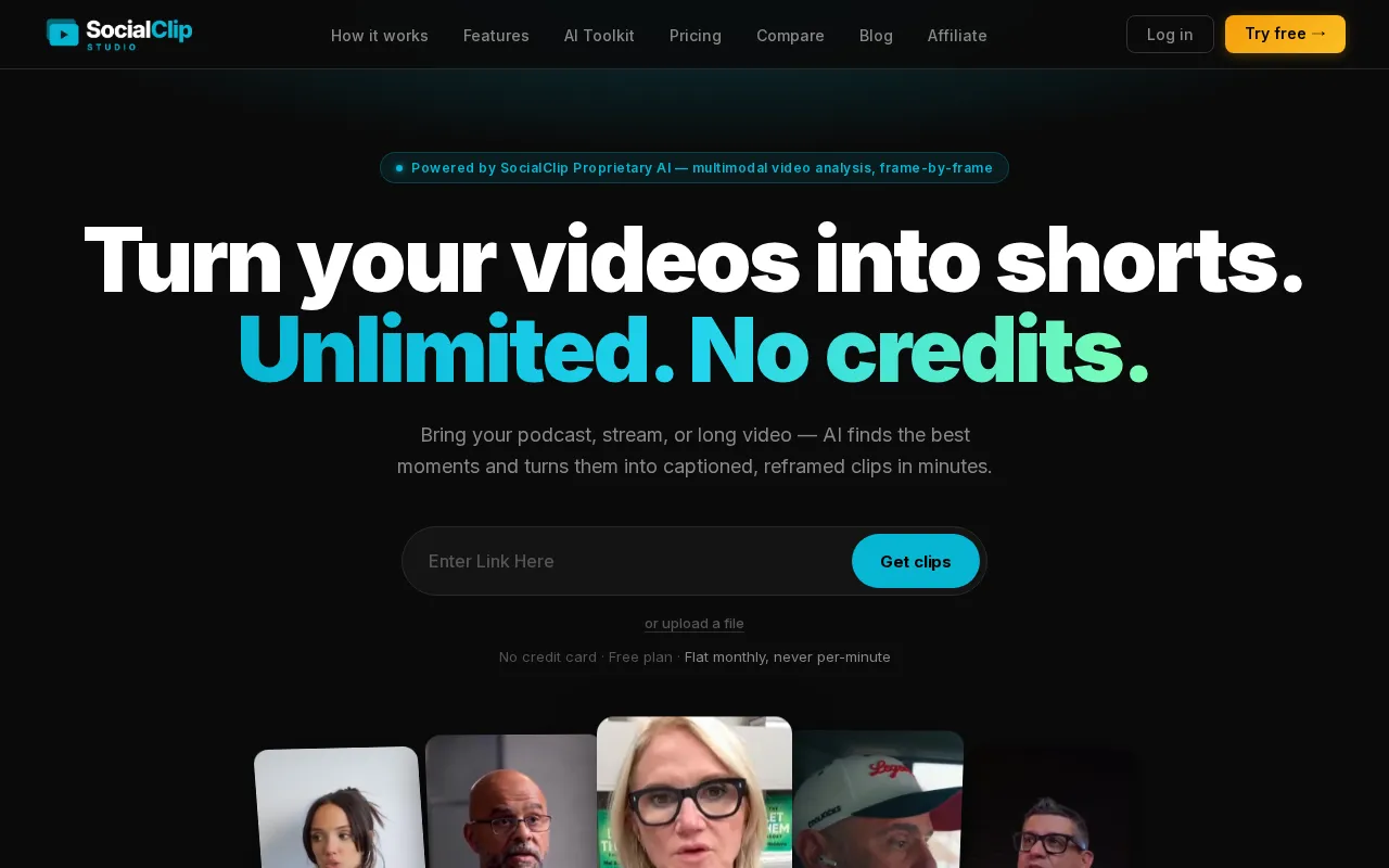 SocialClip Studio — preview screenshot