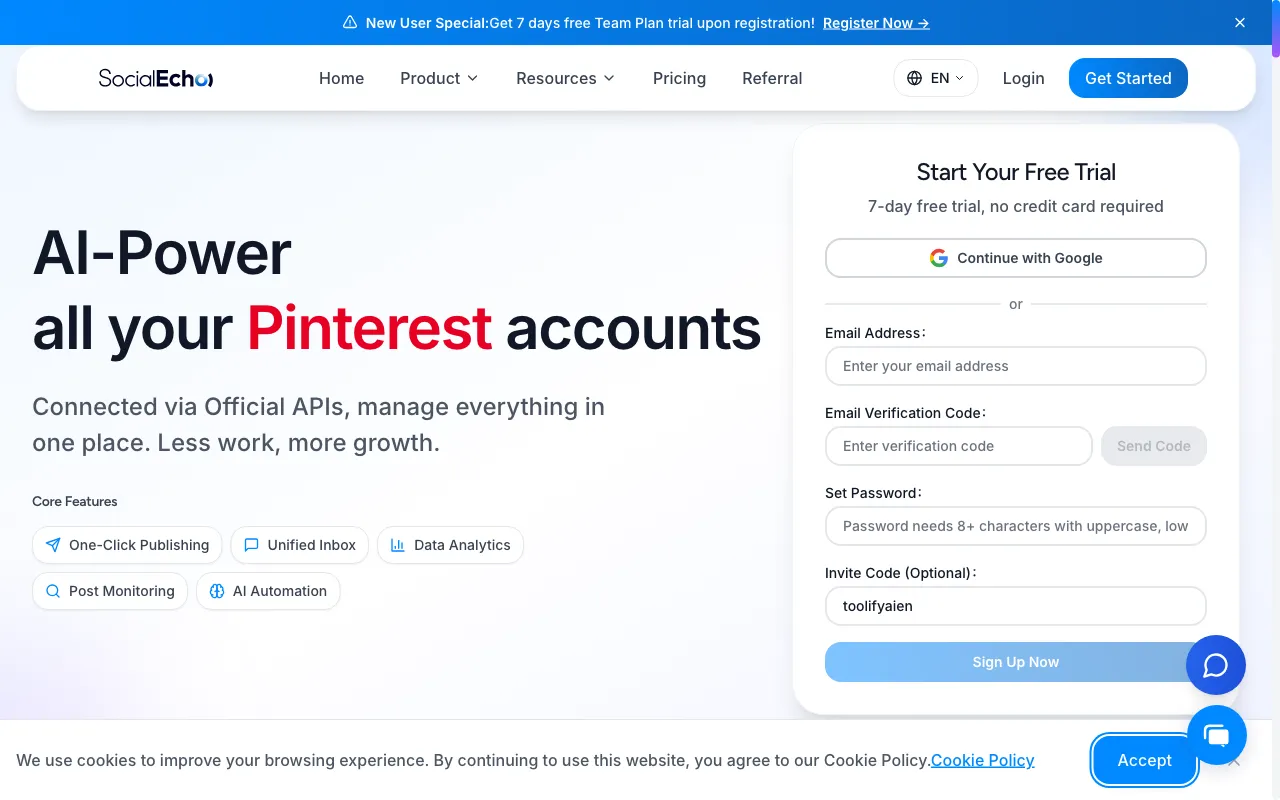 SocialEcho — preview screenshot