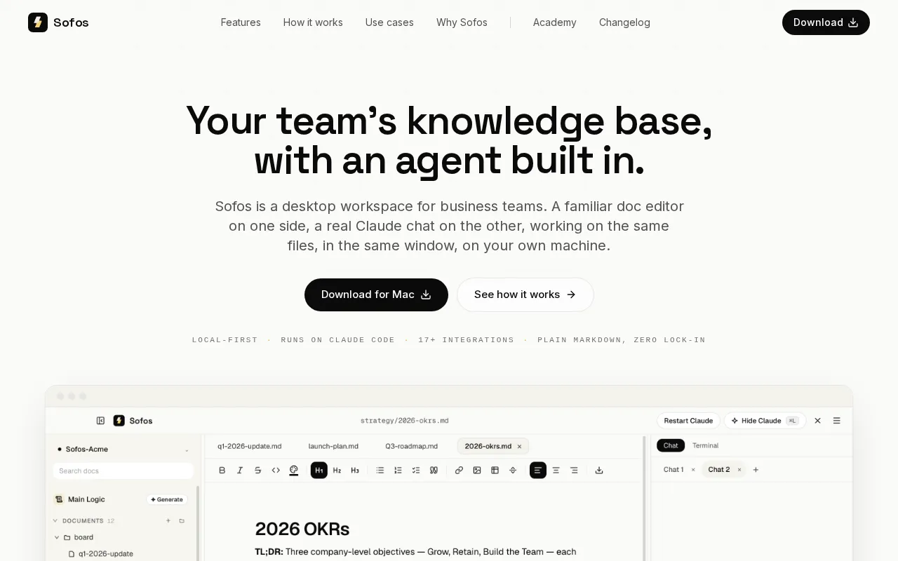 Sofos — preview screenshot