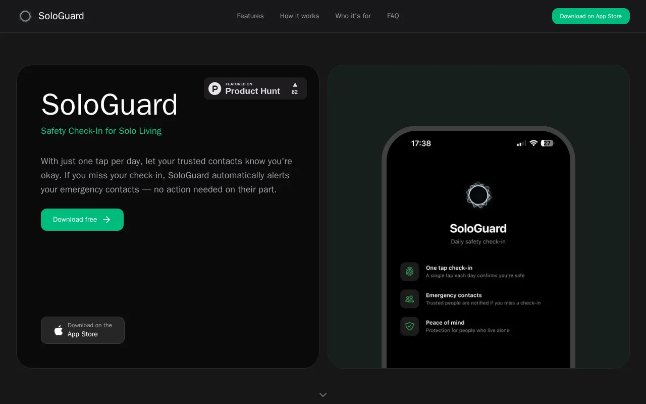 SoloGuard — preview screenshot