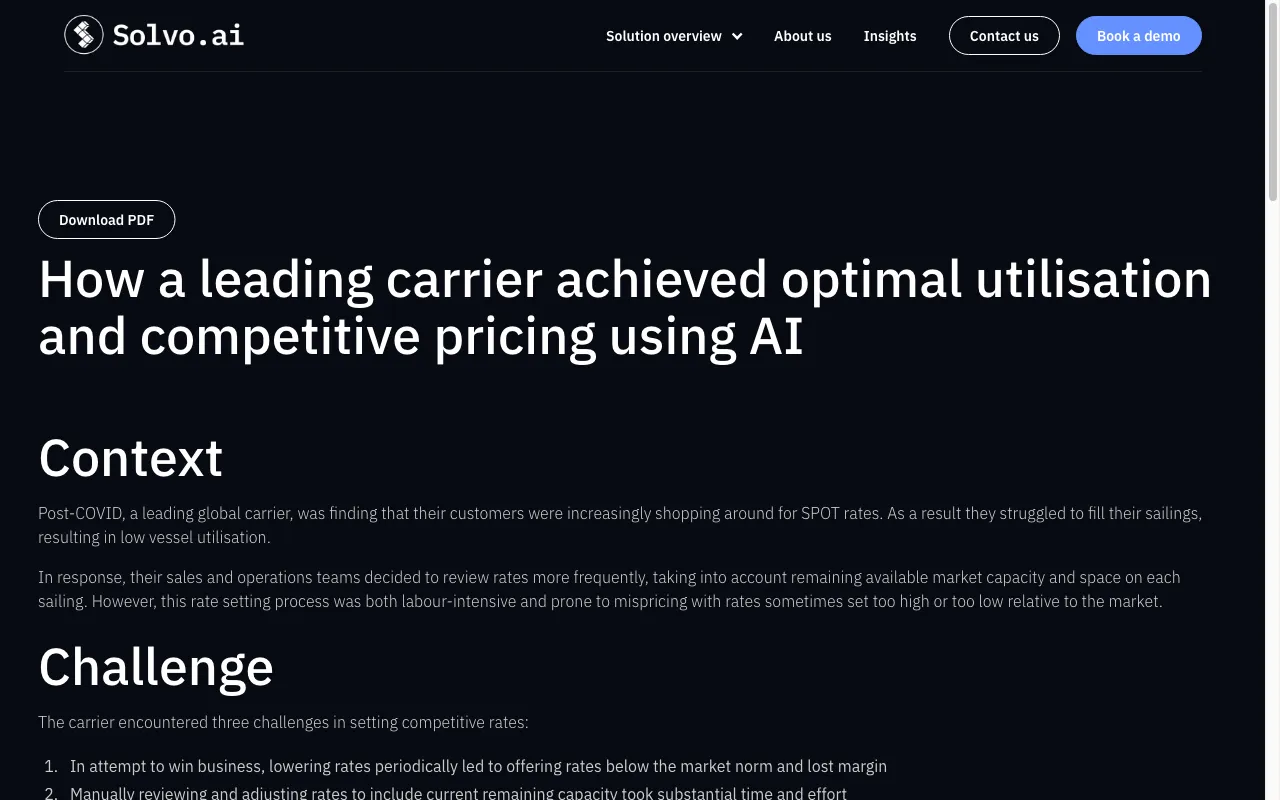 Solvo — pricing page
