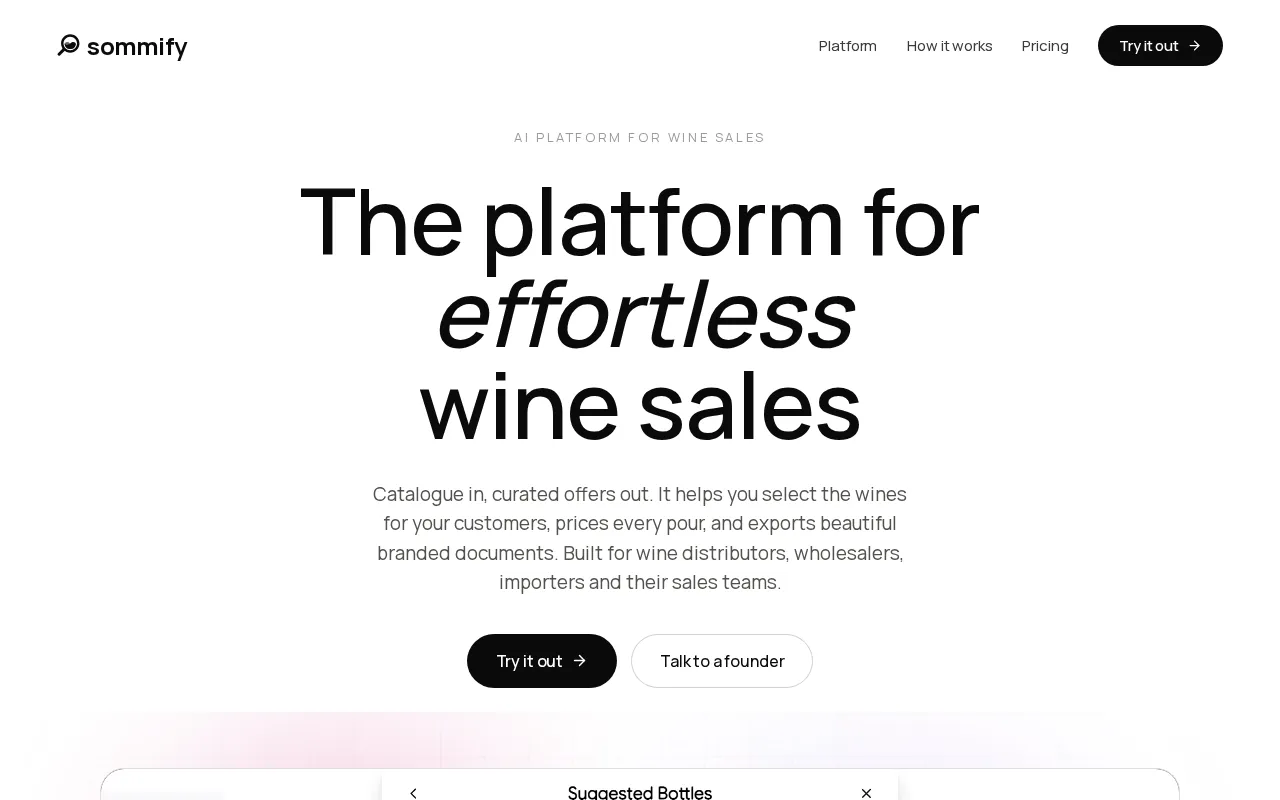 Sommify — preview screenshot
