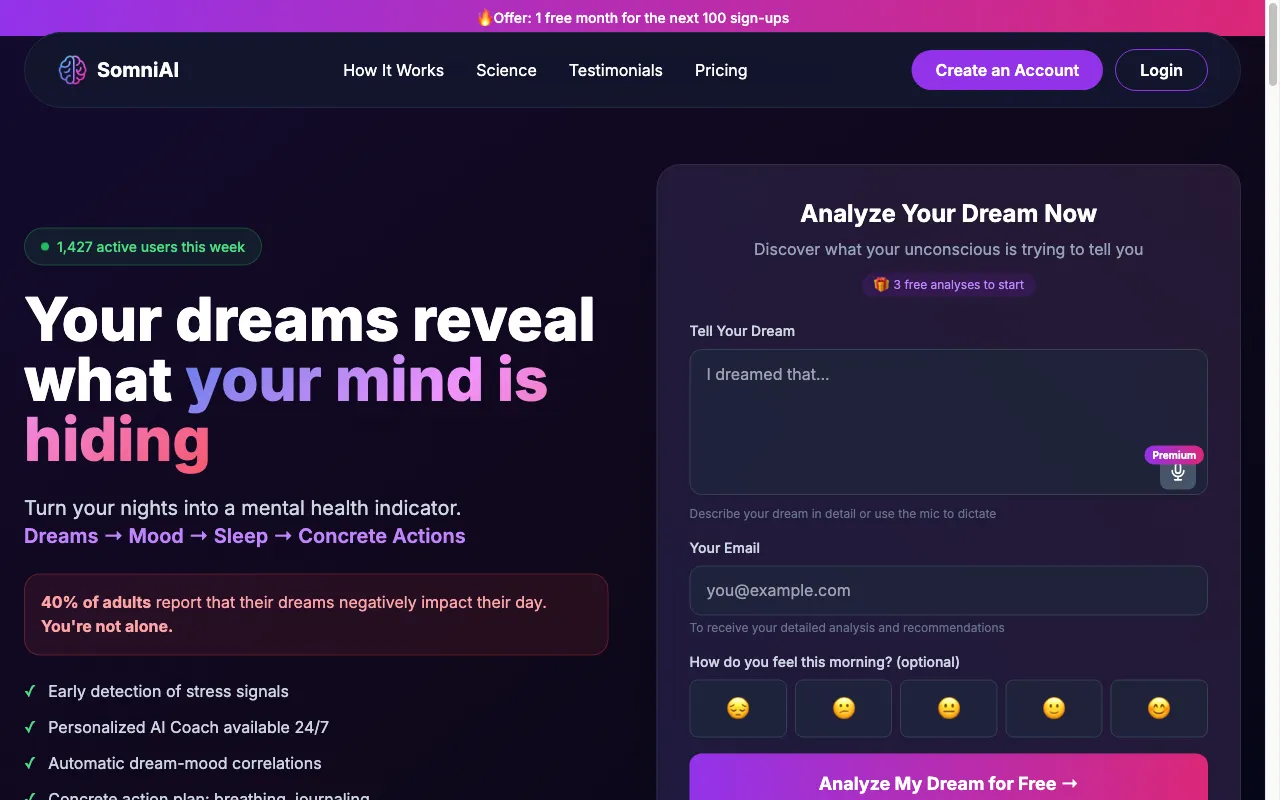 SomniAI — preview screenshot