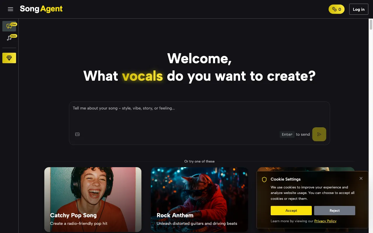 SongAgent — preview screenshot