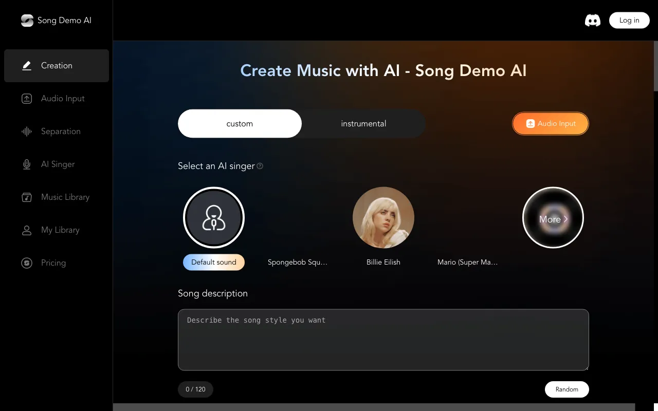 Song Demo AI — preview screenshot