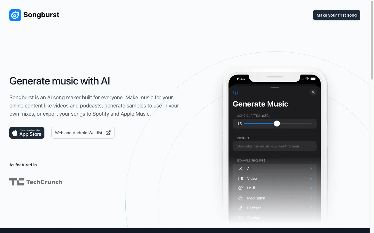 Songburst — preview screenshot