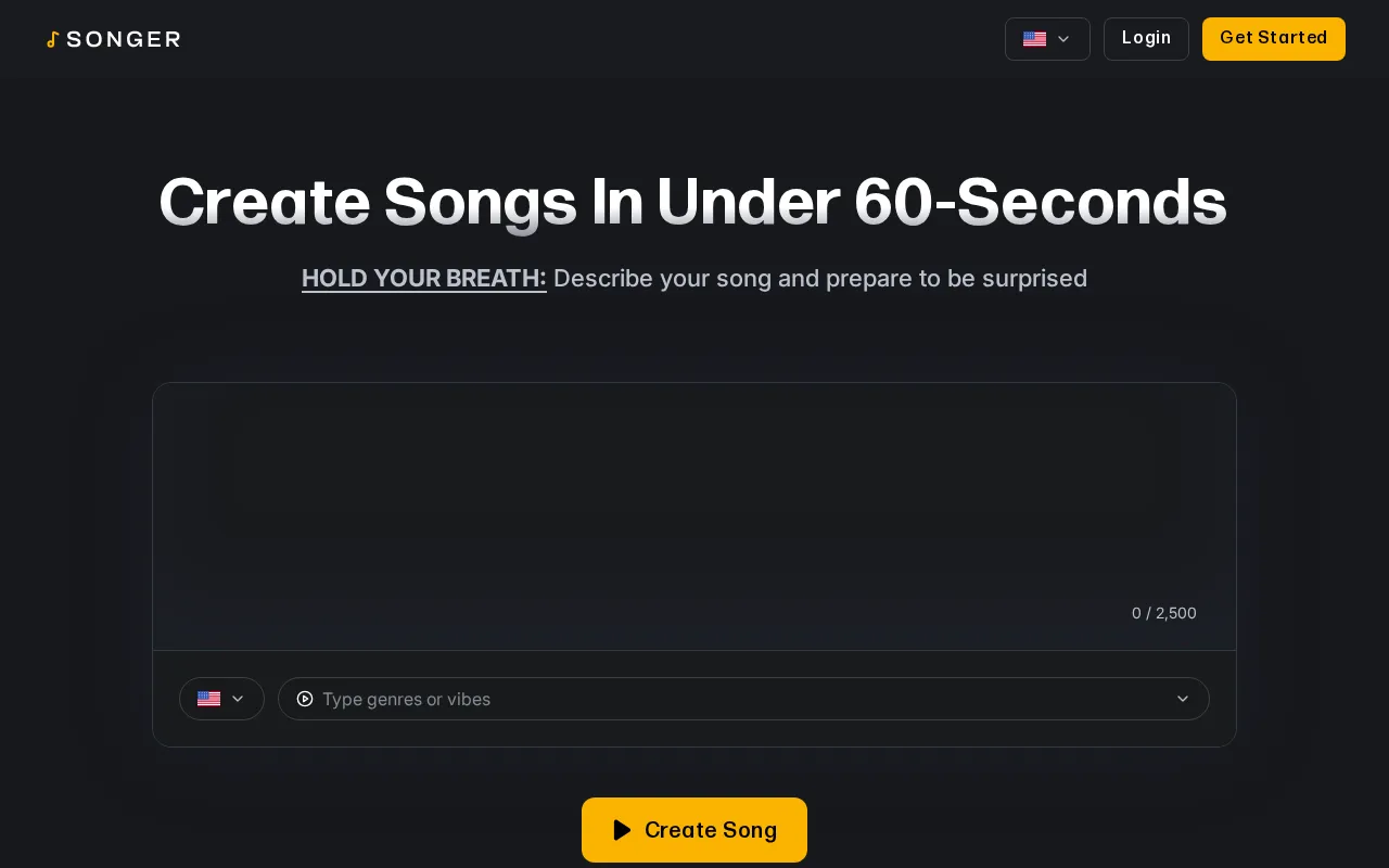 Songer — preview screenshot